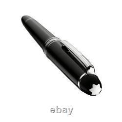 NEW MONTBLANC MEISTERSTUCK 145 FOUNTAIN PEN BLACK PLATINUM M Nib Unique Gifts