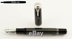 NEW Pelikan M1005 Piston Fountain Pen Stresemann in Anthracite-Black 18K F-nib