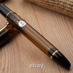 NEW Pilot Namiki Custom 823 Transparant Brown Plunger Type 14K Nib Fountain Pen