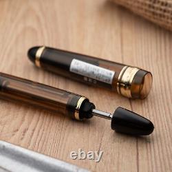 NEW Pilot Namiki Custom 823 Transparant Brown Plunger Type 14K Nib Fountain Pen