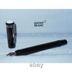NOS Montblanc Heritage 1912 Fountain Pen Black/Platinum 109050 Retracting B Nib