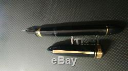 NOS Omas 360 Black Fountain Pen Piston Filler Full Size