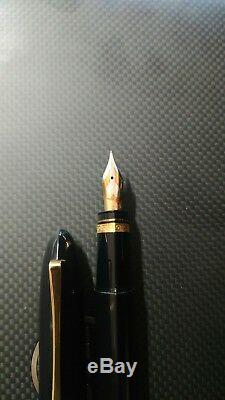 NOS Omas 360 Black Fountain Pen Piston Filler Full Size