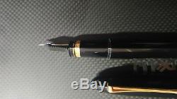 NOS Omas 360 Black Fountain Pen Piston Filler Full Size