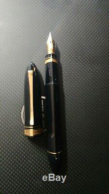 NOS Omas 360 black fountain pen gold trim