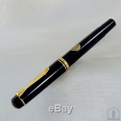 NOS Pelikan M250 Old Style Black GT Fountain Pen 14C Fine Nib W-Germany c1985