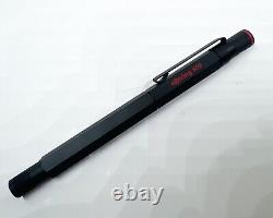 NOS Rotring 600 Fountain Pen Black Metal EF Nib Free Shipping