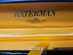 NOS Waterman Fountain Pen Black W 18K Gold. FREE SHIPPING