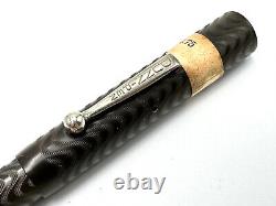 NOS c1924 DUNN PEN CO MAJORITY BCHR BLACK HARD RUBBER FOUNTAIN PEN PARTS/REPAIR