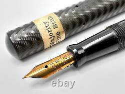 NOS c1924 DUNN PEN CO MAJORITY BCHR BLACK HARD RUBBER FOUNTAIN PEN PARTS/REPAIR