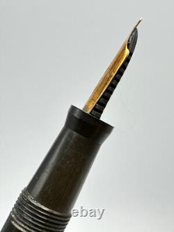 NOS c1924 DUNN PEN CO MAJORITY BCHR BLACK HARD RUBBER FOUNTAIN PEN PARTS/REPAIR