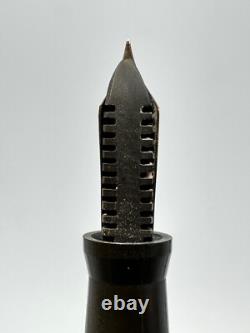 NOS c1924 DUNN PEN CO MAJORITY BCHR BLACK HARD RUBBER FOUNTAIN PEN PARTS/REPAIR