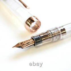 Nagasawa Original Fountain Pen Giaske Pink Gold model skeleton Pen nib (F) fine