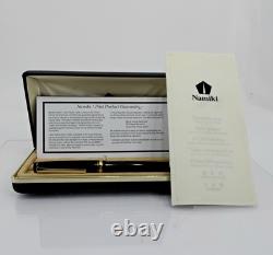 Namiki Falcon Fountain Pen Black Resin 14k585 Soft Fine Nib 812 With Box