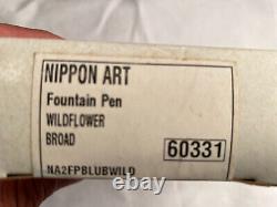Namiki Fountian pen Nippon Art Wildflower 14k gold broad nib