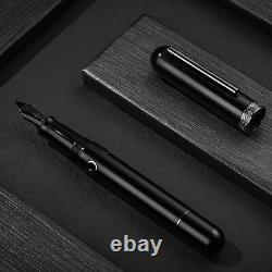 Narwhal Nautilus Fountain Pen in Cephalopod Black Double Broad Point NEW