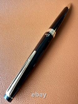 Near Mint PILOT Fountain Pen Elite Black Fine-Nib 14k-585 H676 Vintage Japan