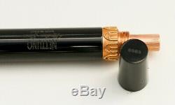 Nettuno 1911 Chrono Fountain Pen Black Resin and Rose Gold Trim M Nib