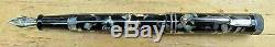 New Conway Stewart Black Translucent DANDY LE 178/500 Ftn Pen FINE 18k Nib