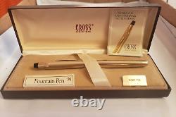 New Cross Fountain Pen Model 2805 14K 585 NIB new in box with refills paperwork