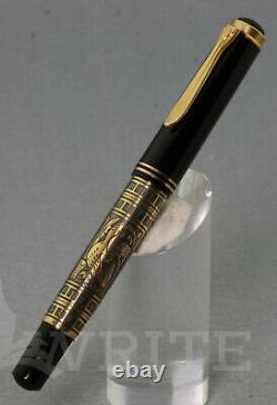 New! Fountain Pen Pelikan Toledo M 700 Nib M Wiht Box & Papers