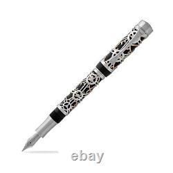 New Laban Galileo Fountain Pen Black Medium Point NEW (GL-F100)