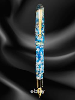 New LeBOEUF SMALL BATCH Sapphire Blue Pearl Fountain Pen F or M Nib