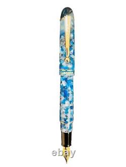 New LeBOEUF SMALL BATCH Sapphire Blue Pearl Fountain Pen F or M Nib