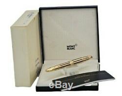 New Montblanc Le Grand Black /gold Stripes Solitaire Fountain Pen F