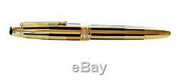 New Montblanc Le Grand Black /gold Stripes Solitaire Fountain Pen F