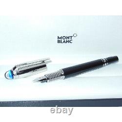 New Montblanc Starwalker Doue Black Resin Cartridge Fountain Pen 14K M 118871