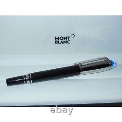 New Montblanc Starwalker Doue Black Resin Cartridge Fountain Pen 14K M 118871