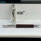 New Montblanc Fountain Pen Luxury Wine Red Pen Body Silver Pen Cap Signature Pen