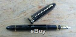 New OMAS 360 Black Gold Trim Fountain Pen MEDIUM 18k Nib 75th Anniversary