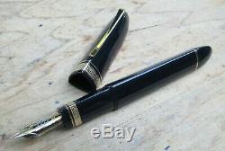New OMAS 360 Black Gold Trim Fountain Pen MEDIUM 18k Nib 75th Anniversary