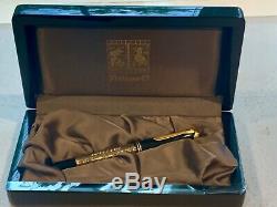 New Pelikan Toledo M700 Fountain Pen Black & Gold EF 18K Nib NEW