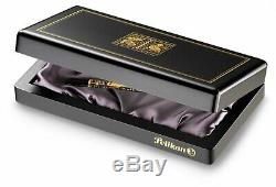 New Pelikan Toledo M700 Fountain Pen Black & Gold EF 18K Nib NEW