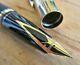 New Sheaffer Legacy 2 Matte Black W Gold Striped Cap Fountain Pen Fine 18k Nib