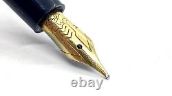 Nice Omas Extra Fountain Pen, Black, Firm, 18k Medium Nib, Made In Italy