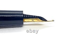 Nice Omas Extra Fountain Pen, Black, Firm, 18k Medium Nib, Made In Italy