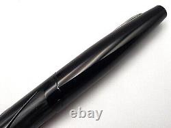 Nos! C2001 Sheaffer 614 Intrigue Shiny & Stenciled Matte Black Fountain Pen 14k