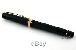 OMAS Black Paragon Fountain Pen with15 Gold Nib Set Ink & Nib Cleaner Included