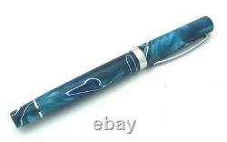 OMAS Bologna 14kt White Gold Nib Fountain Marble Italy Pen