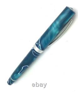 OMAS Bologna 14kt White Gold Nib Fountain Marble Italy Pen