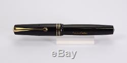 OMAS Extra Black Celluloid Vintage Fountain Pen Boxed 1946 BEAUTIFUL DAILY USER