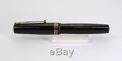 OMAS Extra Black Celluloid Vintage Fountain Pen Boxed 1946 BEAUTIFUL DAILY USER