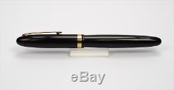 OMAS Extra Black OVERSIZED Celluloid Vintage Fountain Pen 1950's SUPERB WRITER