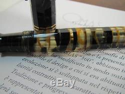 OMAS Extra Lucens Black-Gold Limited Edition Fountain pen Fine 18kt nib MIB