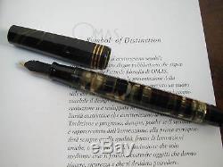 OMAS Extra Lucens Black-Gold Limited Edition Fountain pen Fine 18kt nib MIB