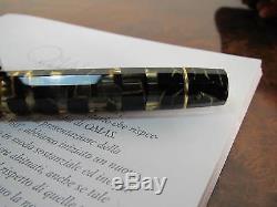 OMAS Extra Lucens Black-Gold Limited Edition Fountain pen Medium 18kt nib MIB